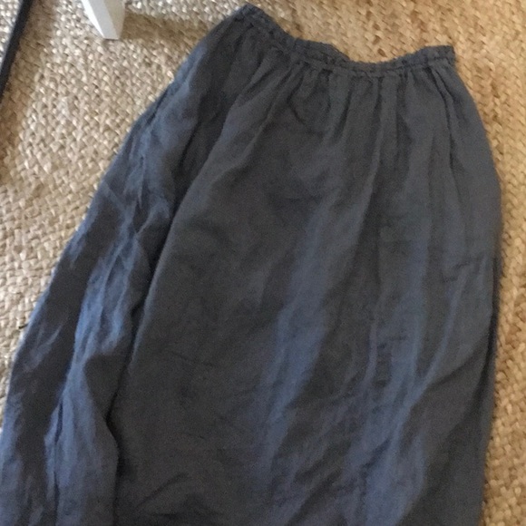 Muji Dresses & Skirts - Medium Grey Linen Skirt
